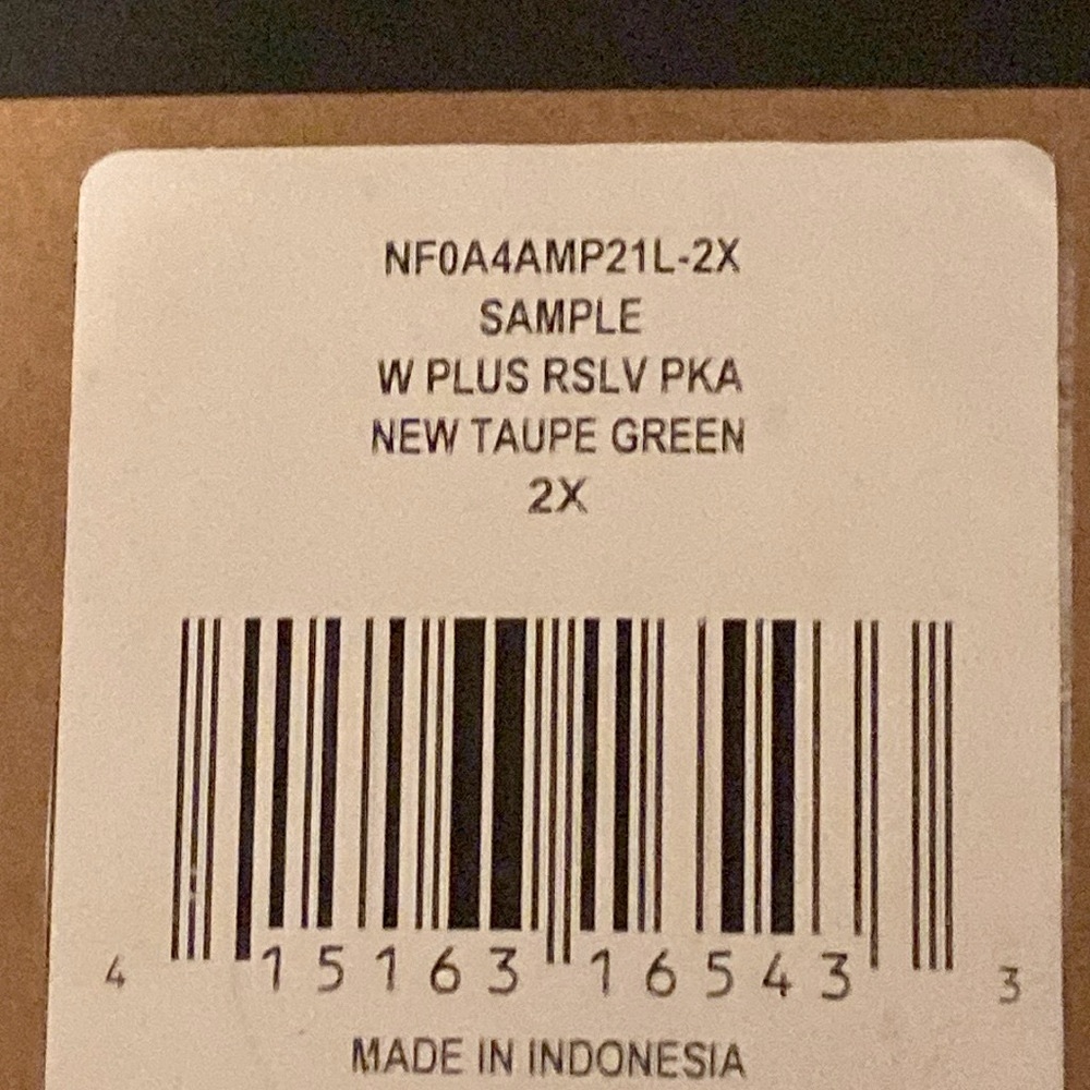 The North Face RSLV PKA (Sample)  Taupe Green Rain Jacket WMNS Plus Sz 2X/2G NWT - Picture 4 of 14